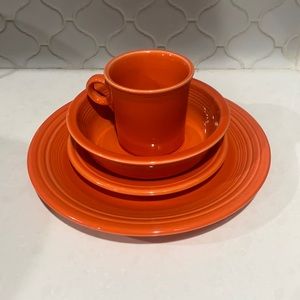 4 piece fiesta ware in Poppy